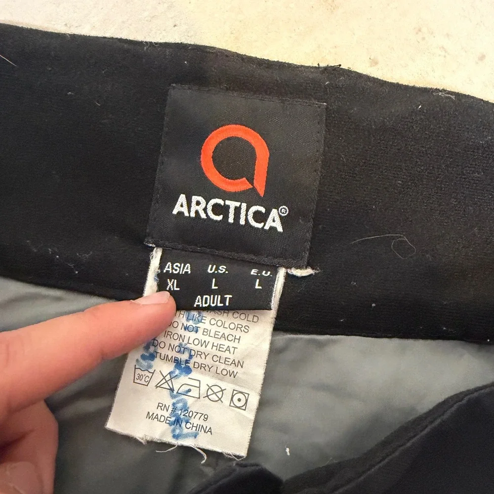 Arctica Mens Full Zip Ski Training Shorts Black Size Large Padded Alpine Racing